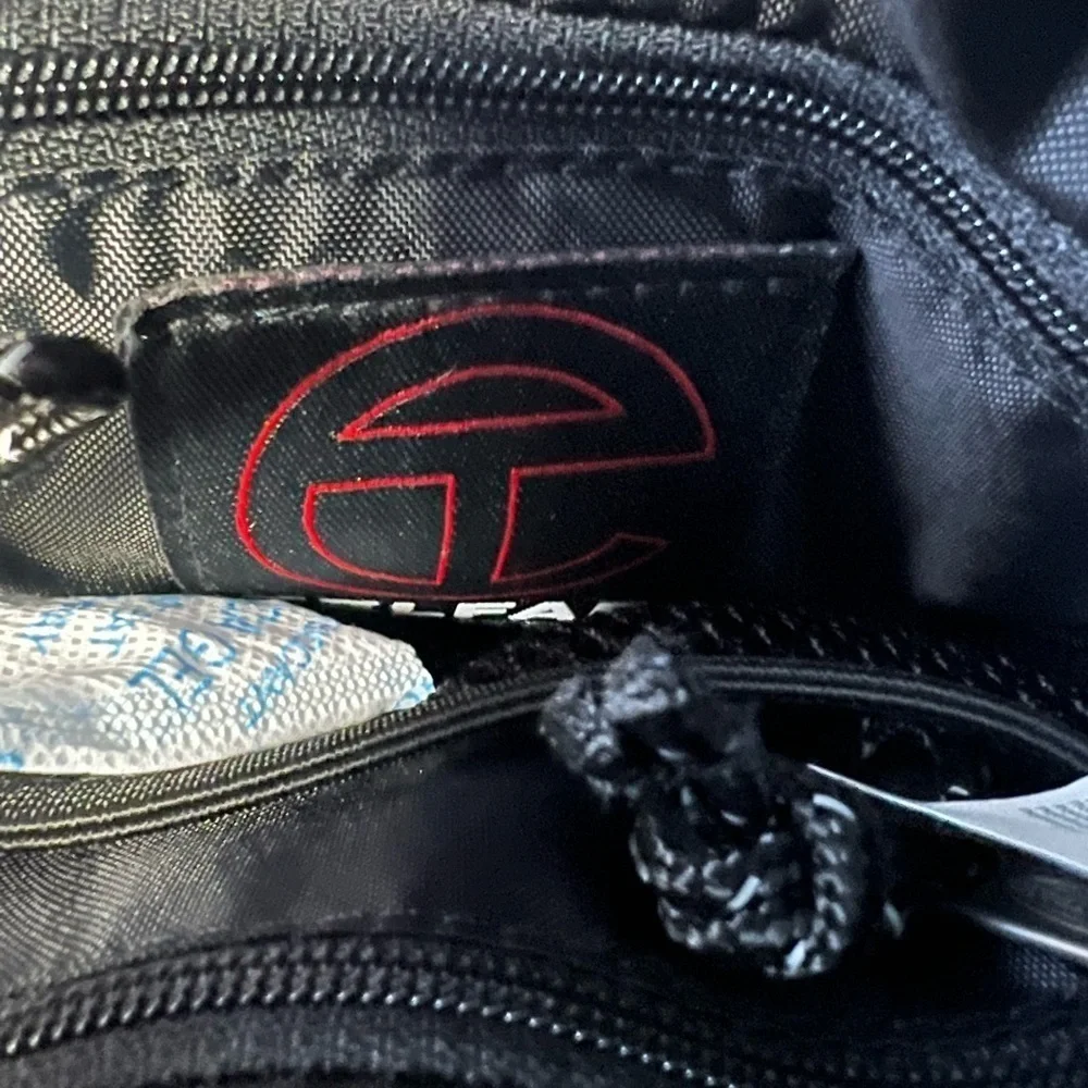 Telfar x Eastpak painter’s tape circle bag